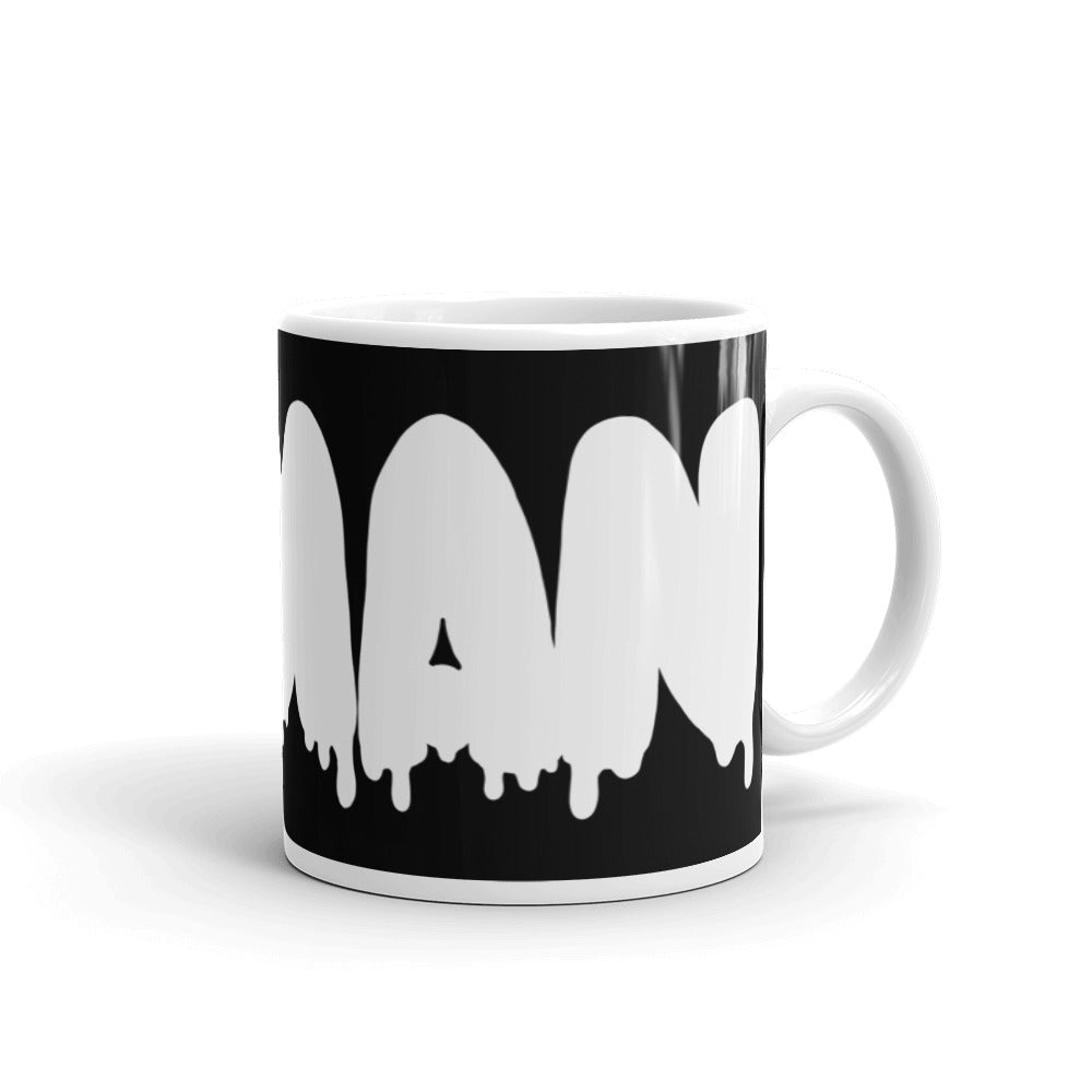 Dripping Human White glossy mug